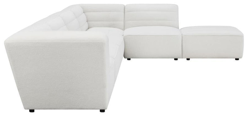 Sunny - Natural White - 6pc Modular Sectional - Ornate Home