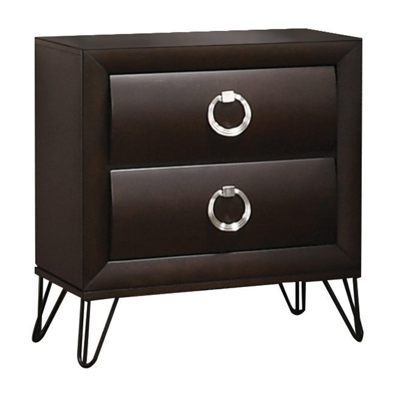 Tablita Dark Merlot Nightstand - Ornate Home