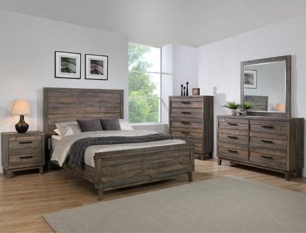 Tacoma Rustic Brown Full Panel Bed - Ornate Home