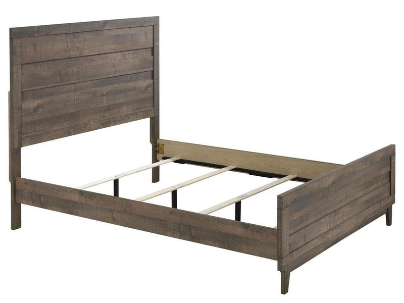 Tacoma Rustic Brown King Panel Bed - Ornate Home