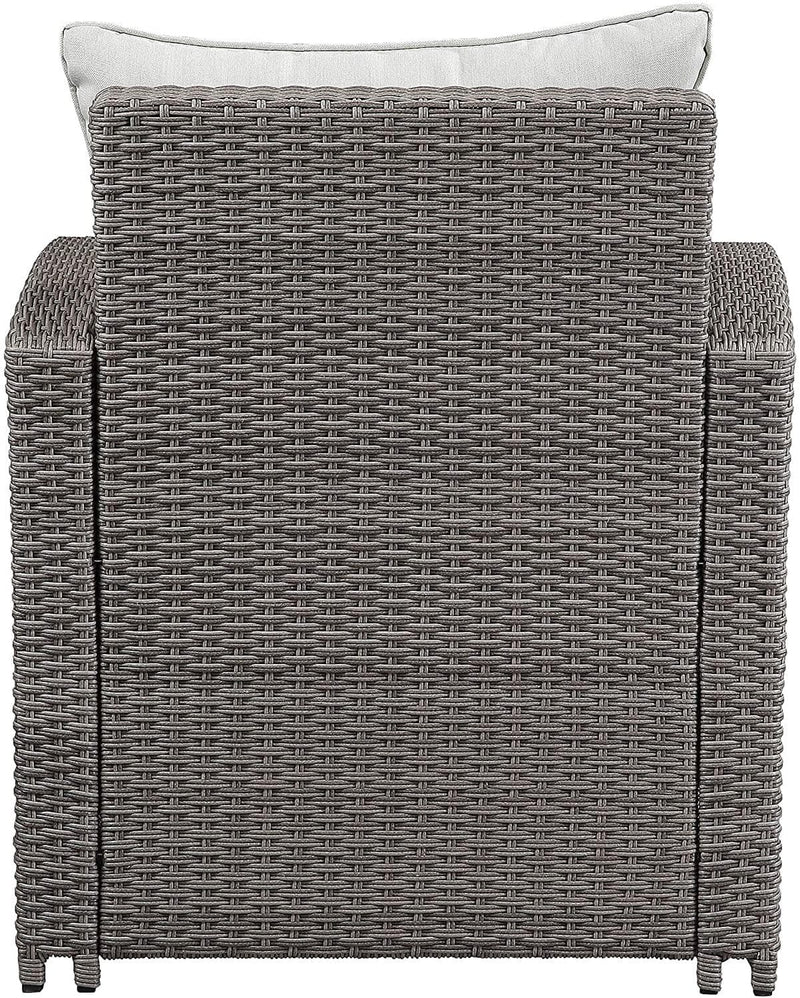 Tahan - Gray Wicker - 4Pc Patio Set - Ornate Home