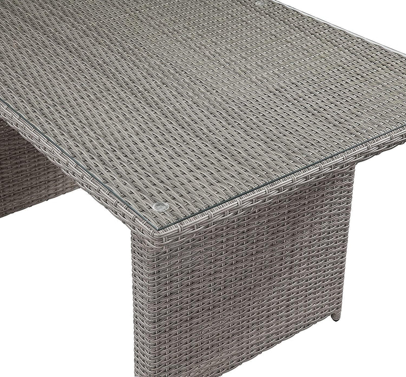 Tahan - Gray Wicker - 4Pc Patio Set - Ornate Home