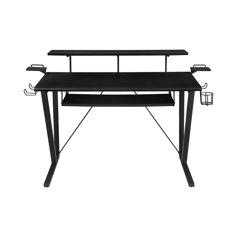 Tech Spec - Gunmetal - Gaming Desk - Ornate Home