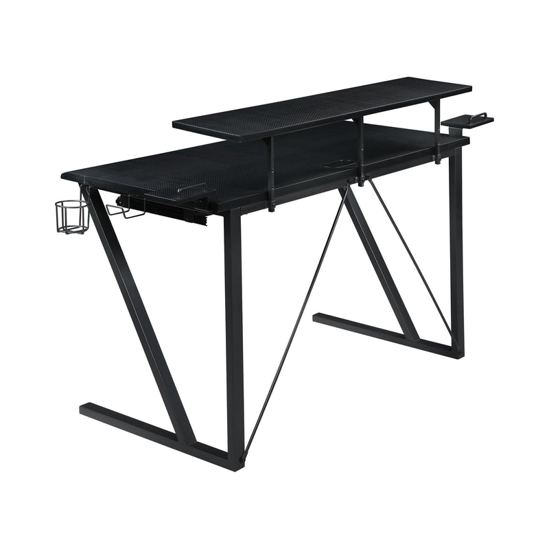 Tech Spec - Gunmetal - Gaming Desk - Ornate Home