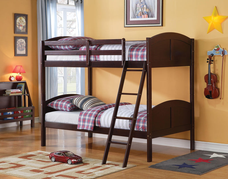 Toshi Espresso Bunk Bed (Twin/Twin) - Ornate Home