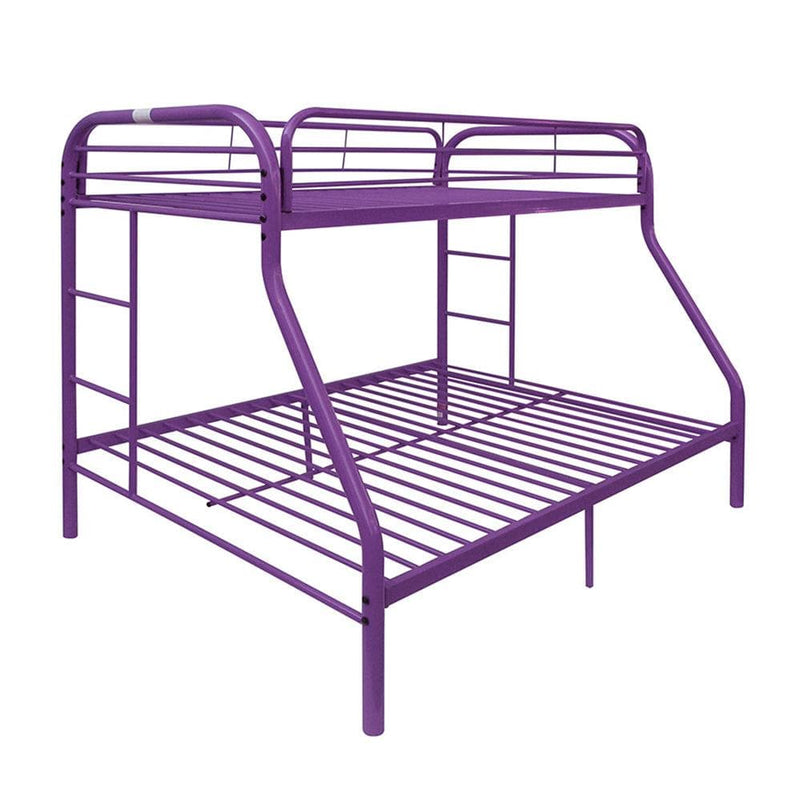 Tritan Purple Bunk Bed (Twin/Full) - Ornate Home