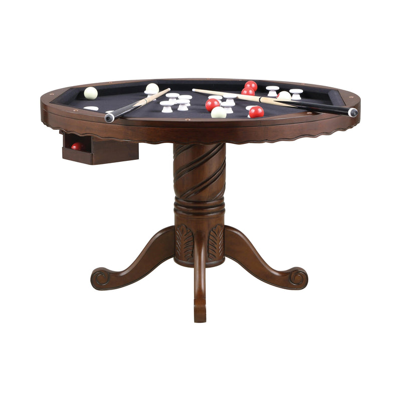 Turk - Tobacco & Black - 5pc Game Table Set - Ornate Home