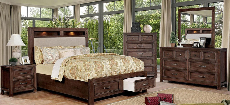 Tywyn - Dark Oak - Queen Bedroom Set / 5pc - Ornate Home