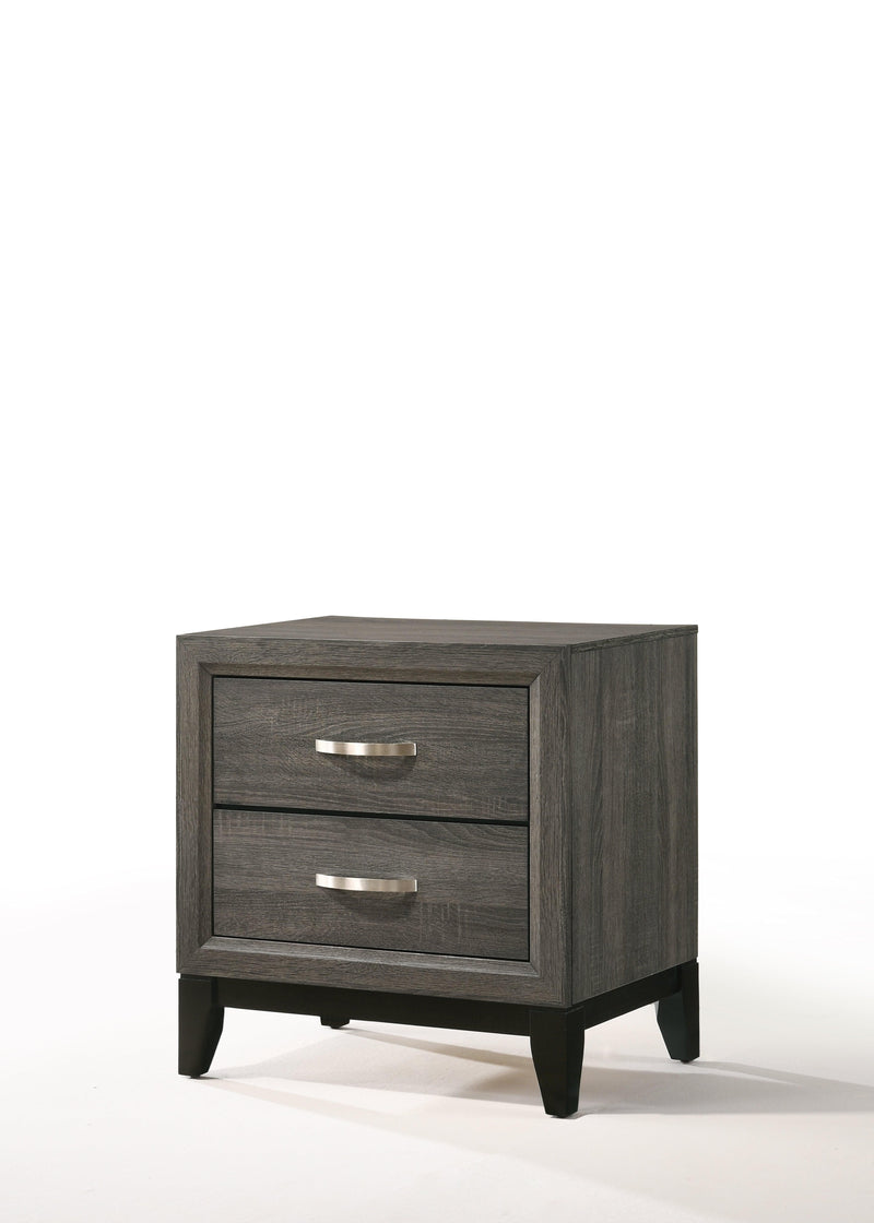 Valdemar Weathered Gray Nightstand - Ornate Home