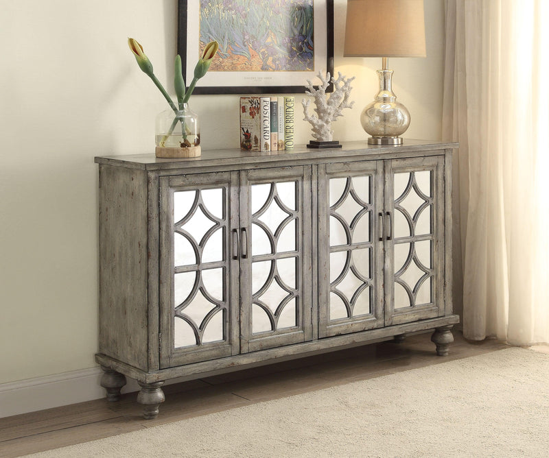 Velika Weathered Gray Console Table - Ornate Home