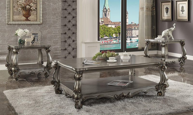 Versailles Antique Platinum Coffee Table - Ornate Home