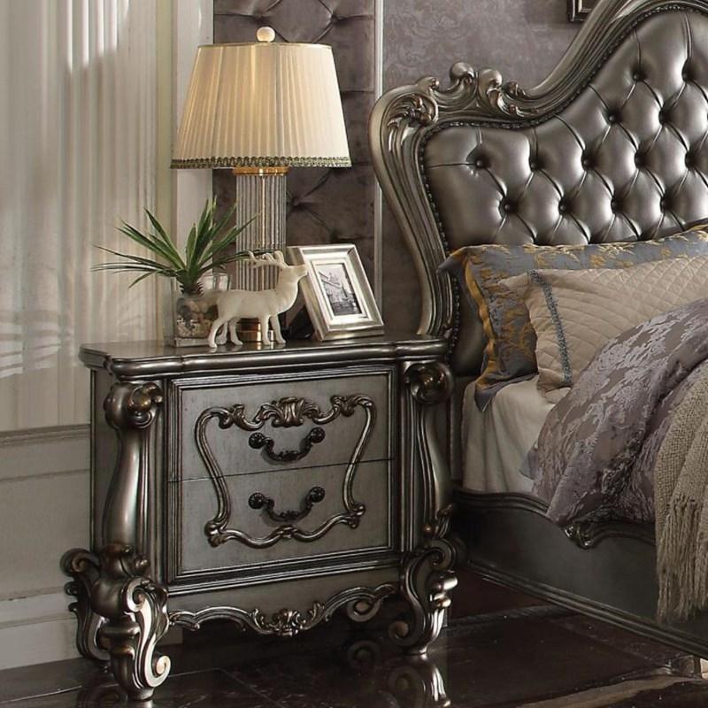 Versailles - Antique Platinum - Nightstand - Ornate Home