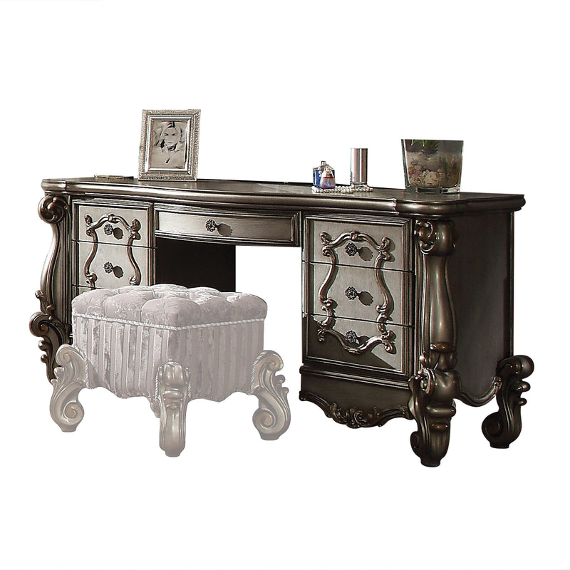 Versailles Antique Platinum Vanity Desk - Ornate Home