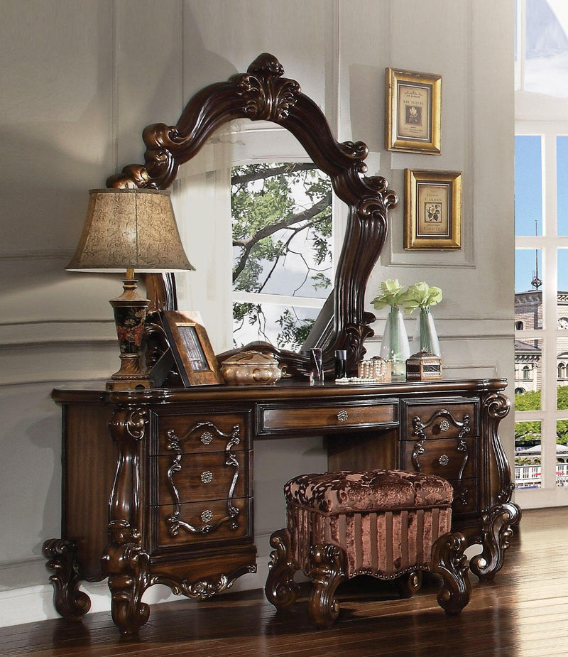 Versailles Cherry Oak Vanity Desk - Ornate Home