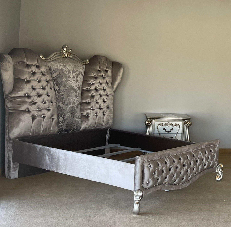 Versailles - Antique Platinum - Queen Bed - Ornate Home