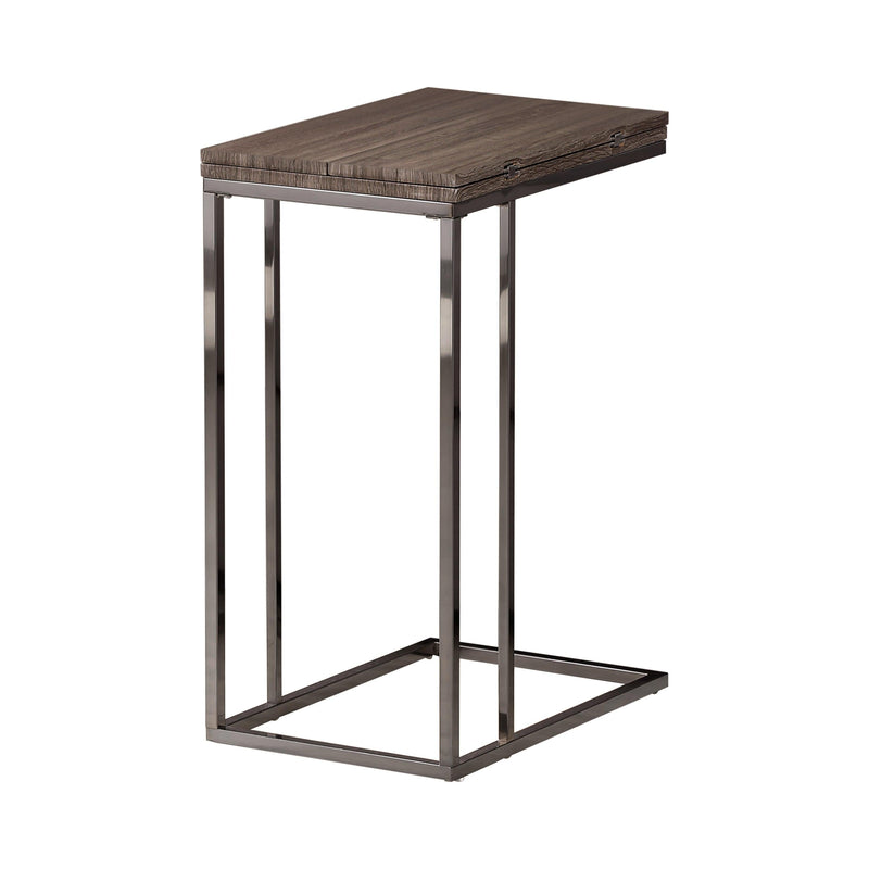 Vesrav - Grey & Black - Expandable Top Accent Table - Ornate Home