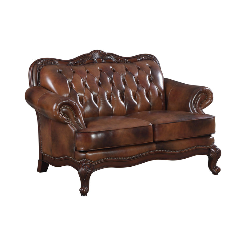 Victoria - Tri-Tone & Brown - Loveseat - Ornate Home