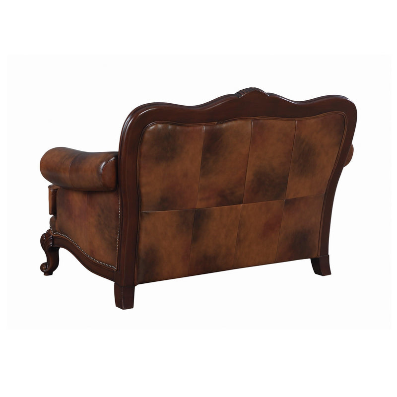 Victoria - Tri-Tone & Brown - Loveseat - Ornate Home