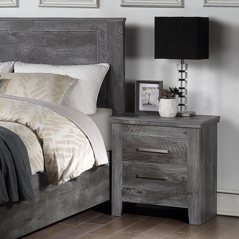 Vidalia - Rustic Gray Oak - Nightstand - Ornate Home