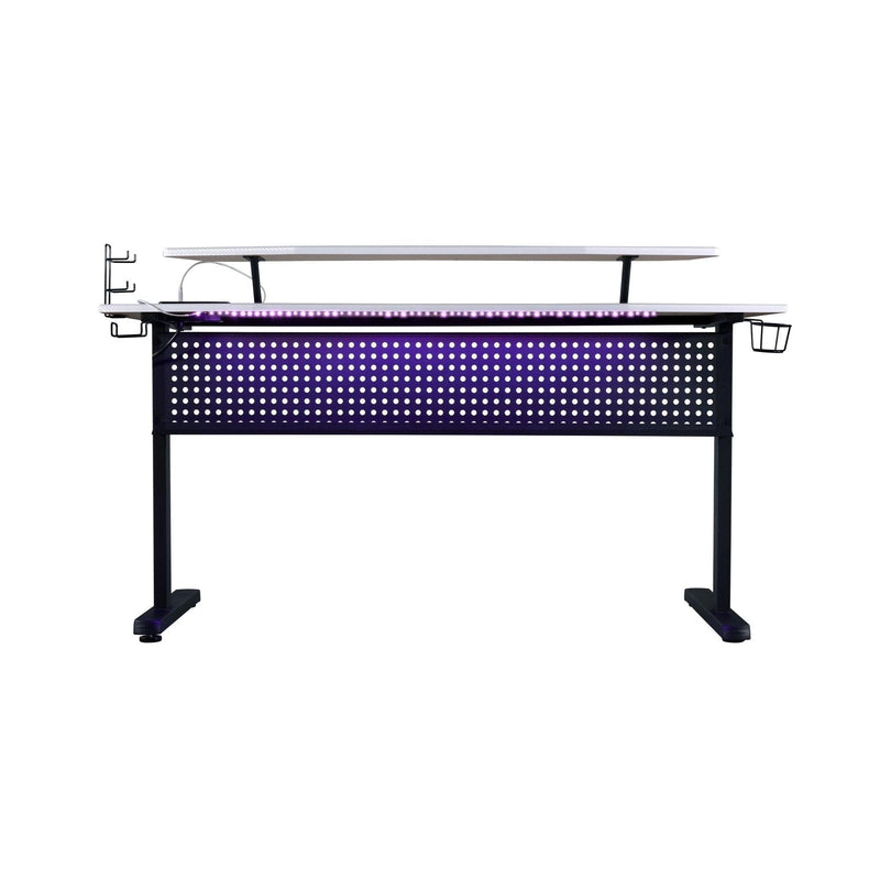 Vildre Gaming Desk w/LED & USB Port - Ornate Home