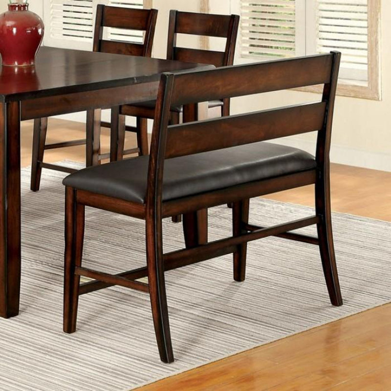 Dickinson Dark Cherry 8pc Dining Room Set w/ Bench