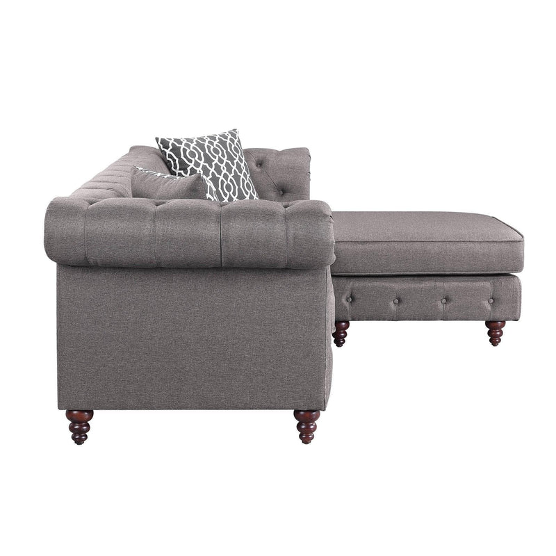 Waldina Reversible Sectional Sofa w/ Chaise - Ornate Home