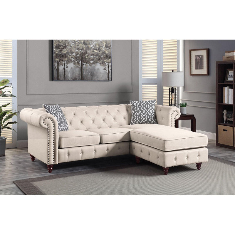 Waldina Reversible Sectional Sofa w/ Chaise - Ornate Home