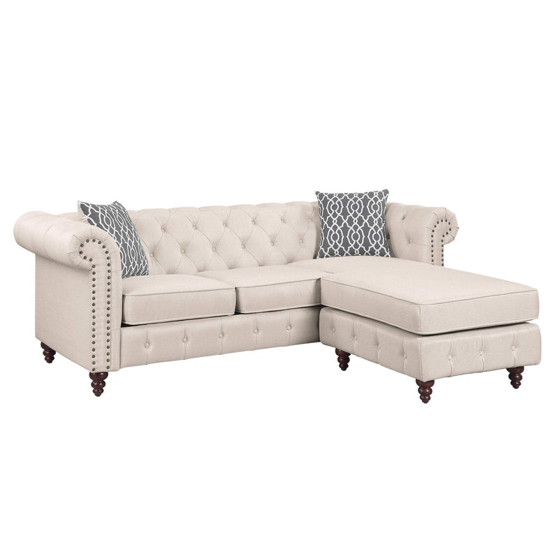 Waldina Reversible Sectional Sofa w/ Chaise - Ornate Home