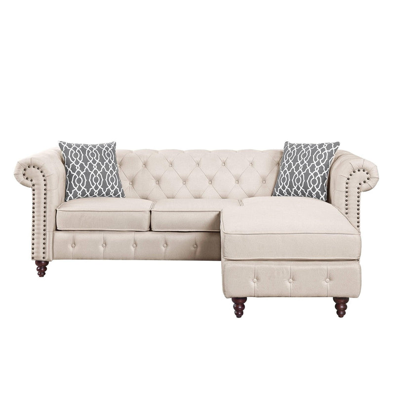 Waldina Reversible Sectional Sofa w/ Chaise - Ornate Home