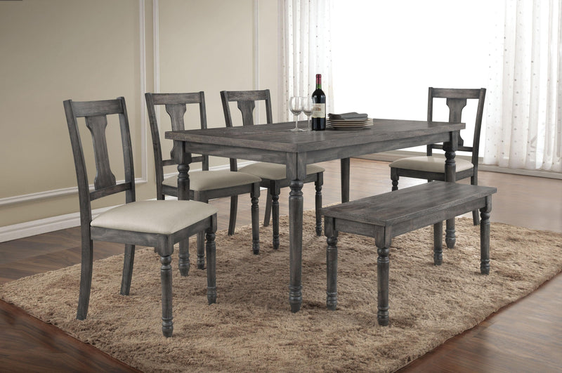 Wallace Weathered Gray Dining Table - Ornate Home