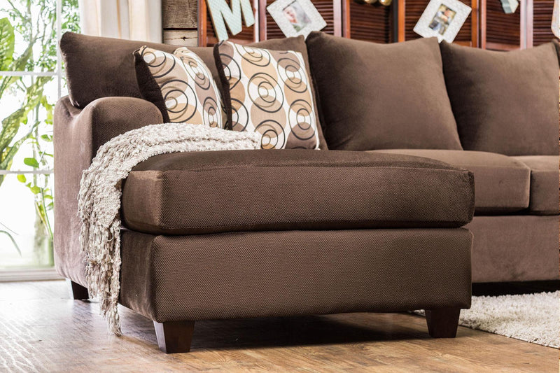 Wessington - Chocolate - U Shape Sectional Sofa - Ornate Home