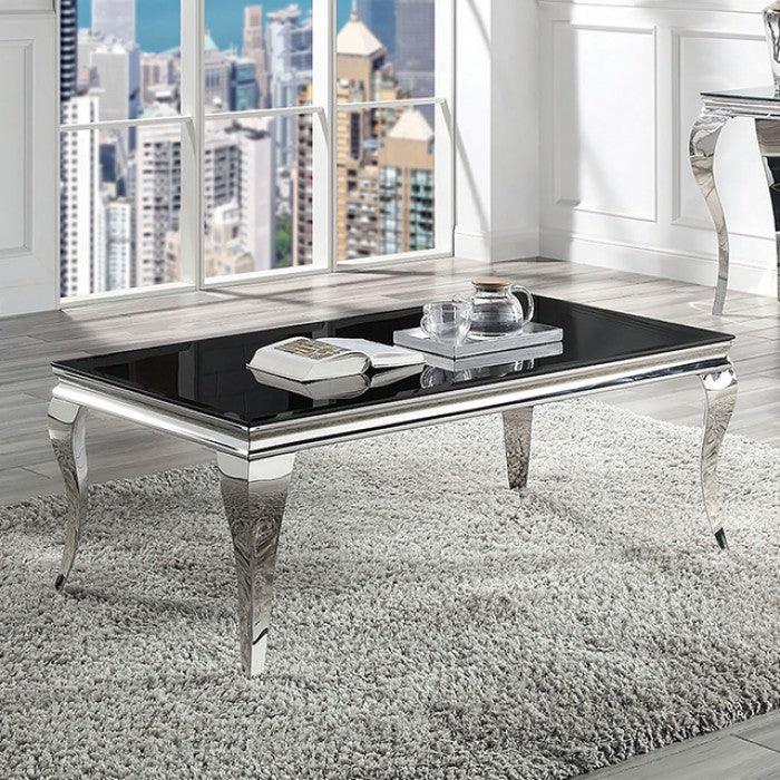 Wetzikon - Black & Silver - Coffee Table - Ornate Home