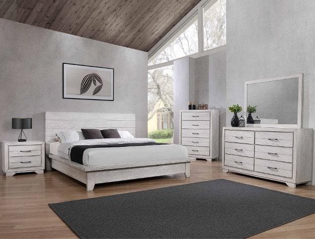 White Sands King Platform Bed - Ornate Home