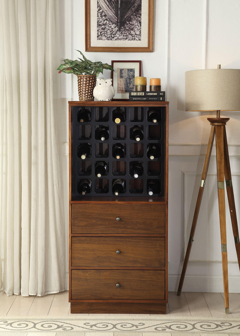 Wiesta Walnut Wine Cabinet - Ornate Home