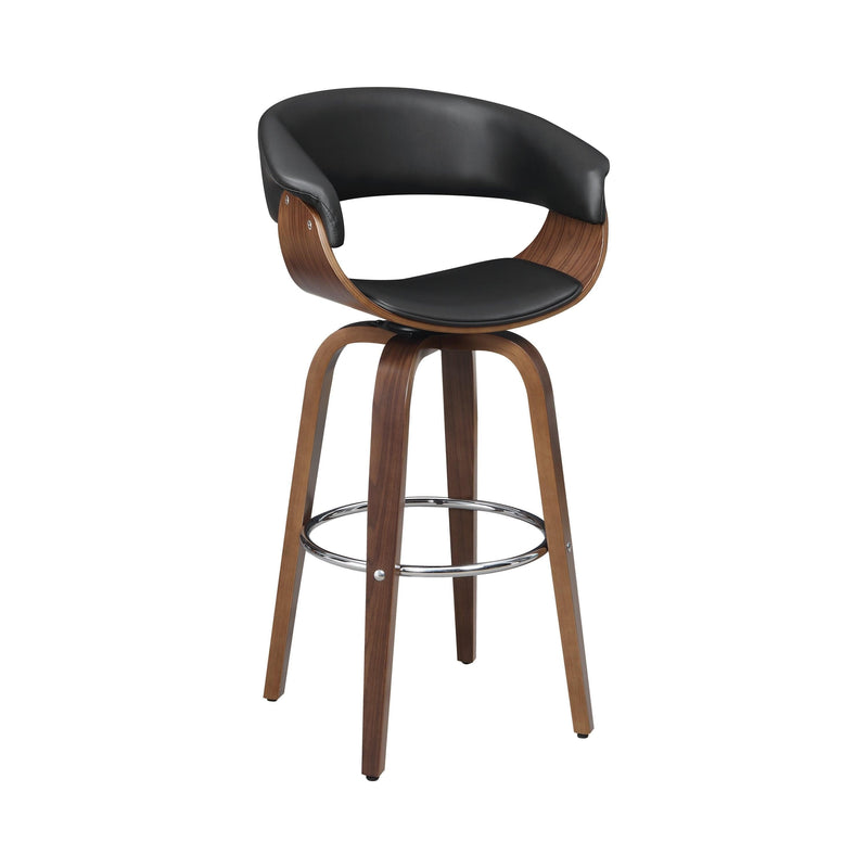 Windwril - Walnut & Black - Bar Stool - Ornate Home