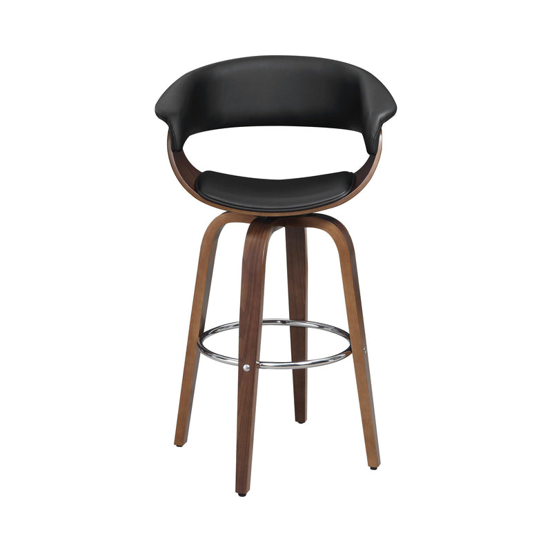 Windwril - Walnut & Black - Bar Stool - Ornate Home