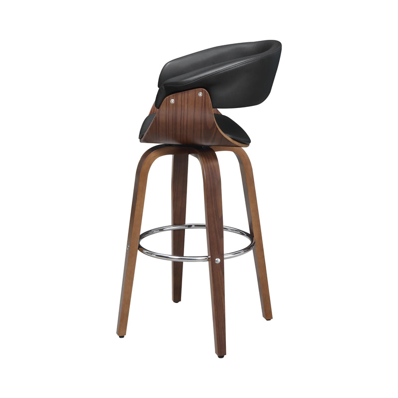 Windwril - Walnut & Black - Bar Stool - Ornate Home