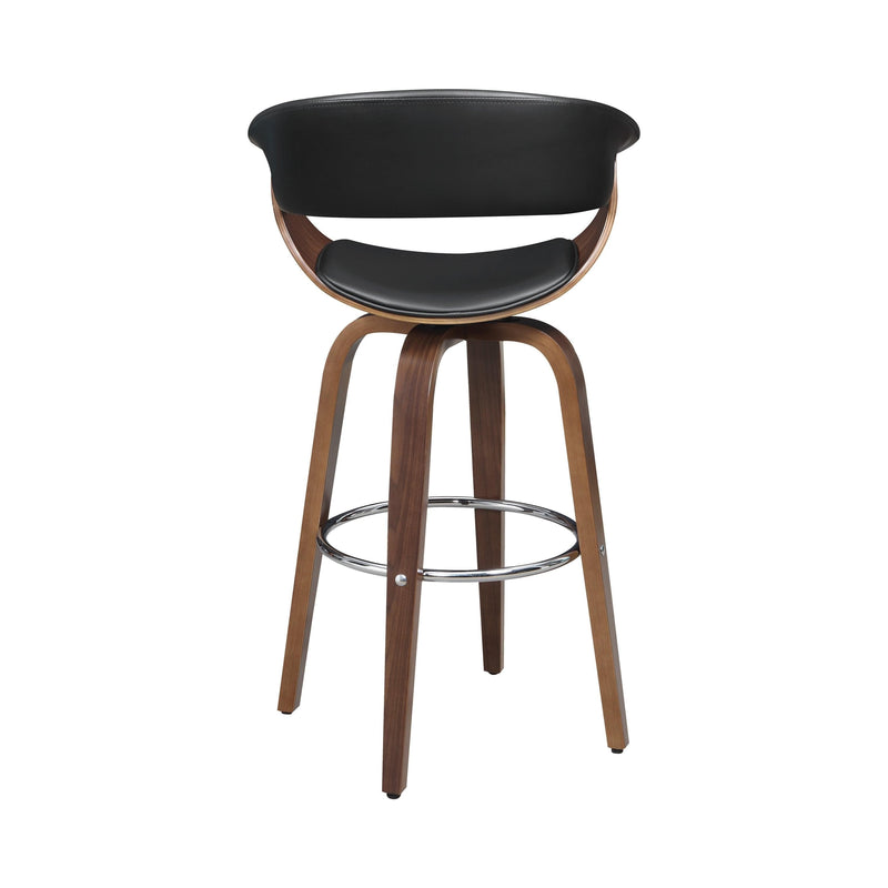 Windwril - Walnut & Black - Bar Stool - Ornate Home