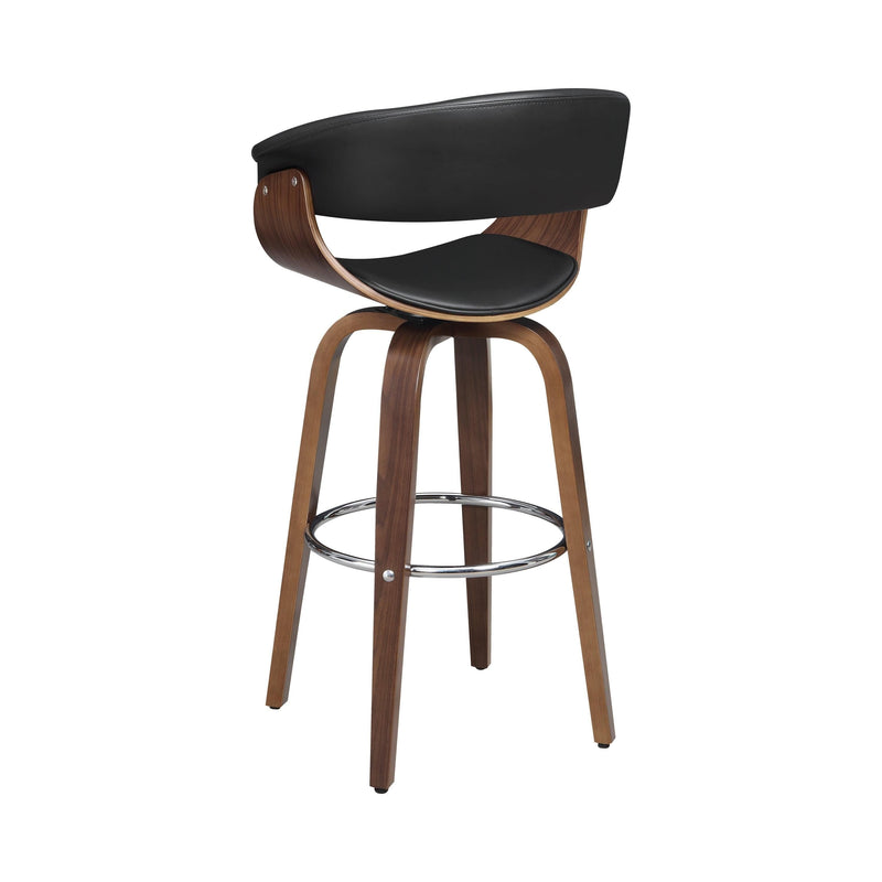 Windwril - Walnut & Black - Bar Stool - Ornate Home