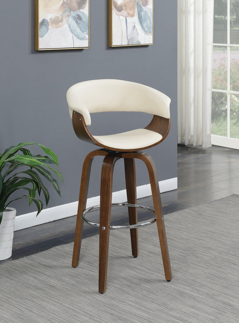 Windwril - Walnut & Ecru - Bar Stool - Ornate Home