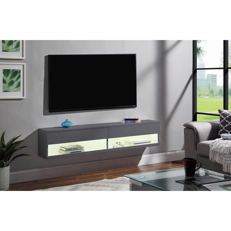 Ximena Floating / Wall-Mounted TV Stand w/ LED - Ornate Home