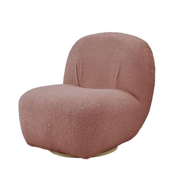 Yedaid - Teddy Sherpa Fabric - Swivel Accent Chair - Ornate Home