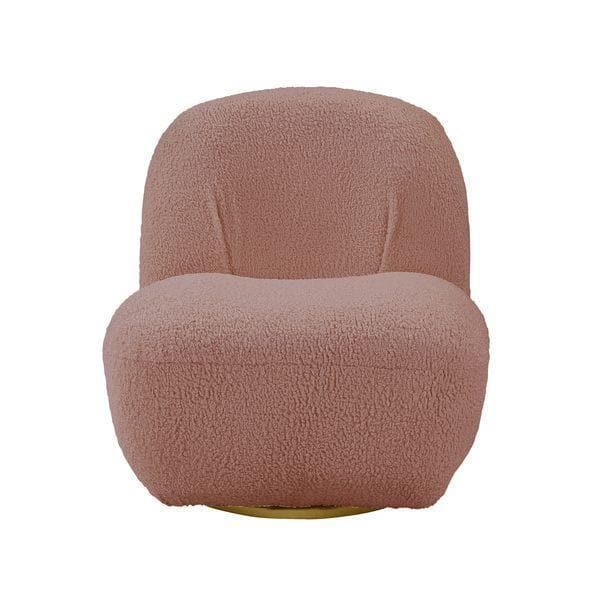 Yedaid - Teddy Sherpa Fabric - Swivel Accent Chair - Ornate Home