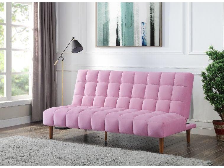 Yolandi Velvet Futon / Adjustable Sofa - Ornate Home