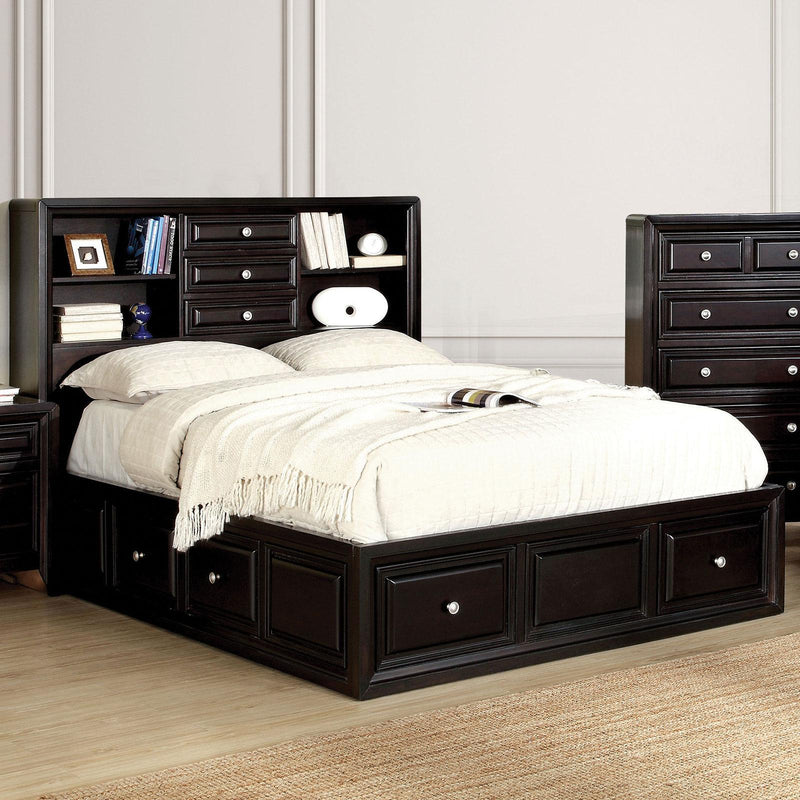 Yorkville - Espresso - Queen Platform Bedroom Set / 4pc - Ornate Home